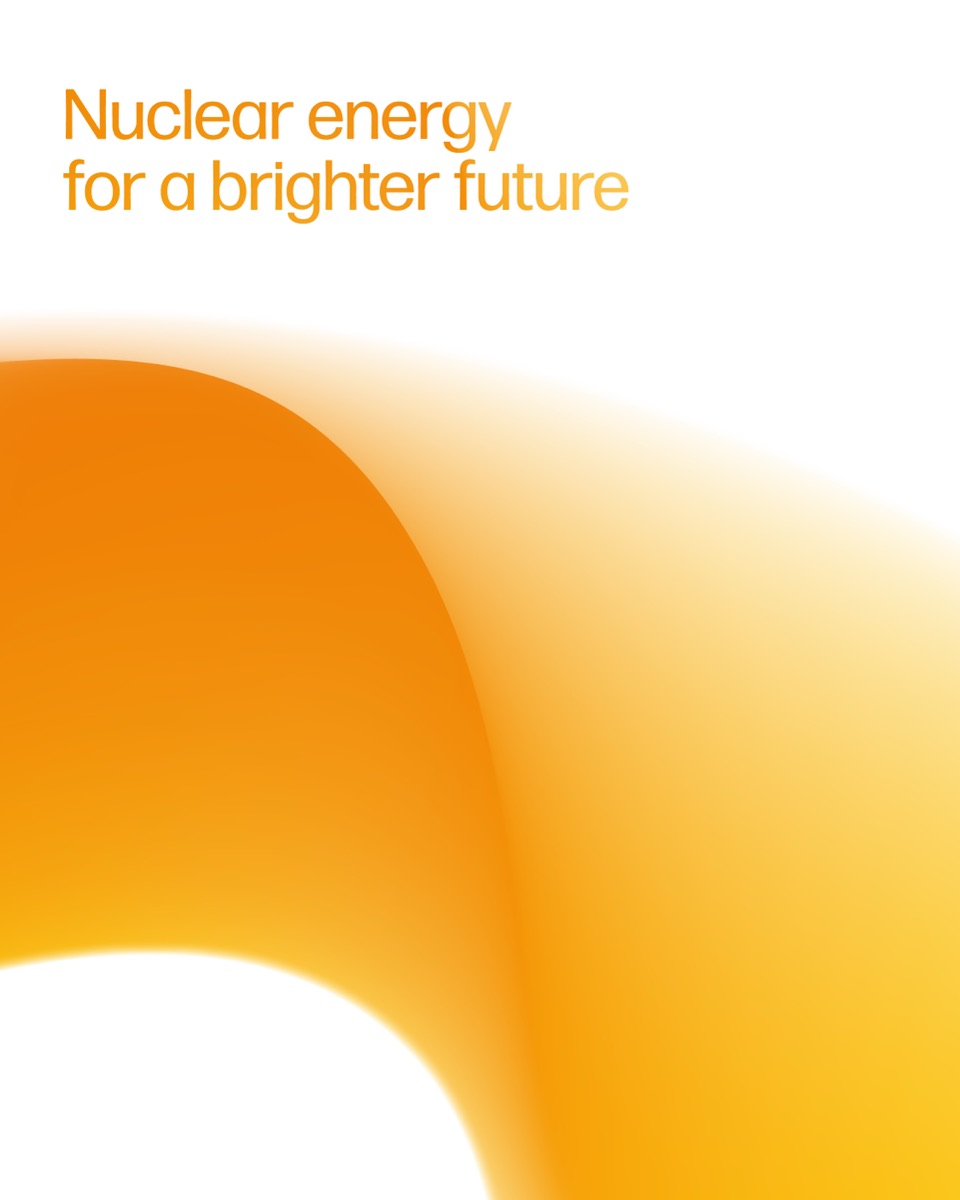 Poster with orange headline and warm field